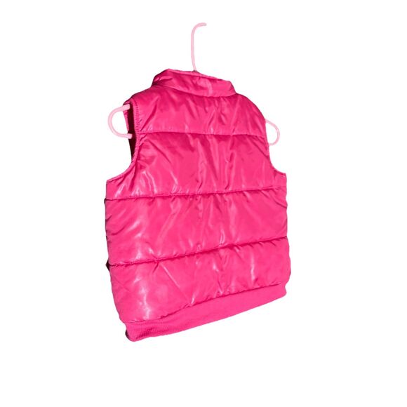 Kids Play Baby Girls Puffer Vest Jacket Full Zip Up Pink Ruffle accent 6-9 Month - Picture 2 of 10